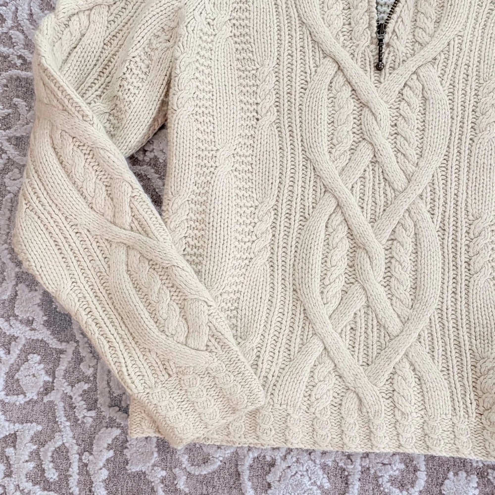 Icelandic Design Women’s Wool/Mohair Cable Knit Sweater - Picture 6 of 9